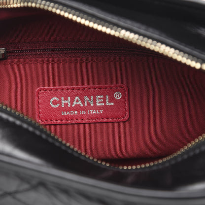 Chanel Aged Calfskin Quilted Small Gabrielle Hobo Black 6 of 10