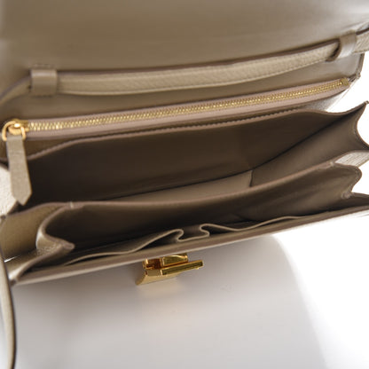 Celine Goatskin Medium Classic Box Flap Bag Dune 5 of 7