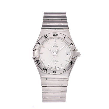 Omega Stainless Steel 33mm Constellation Quartz Watch White 1512.30 1 of 6