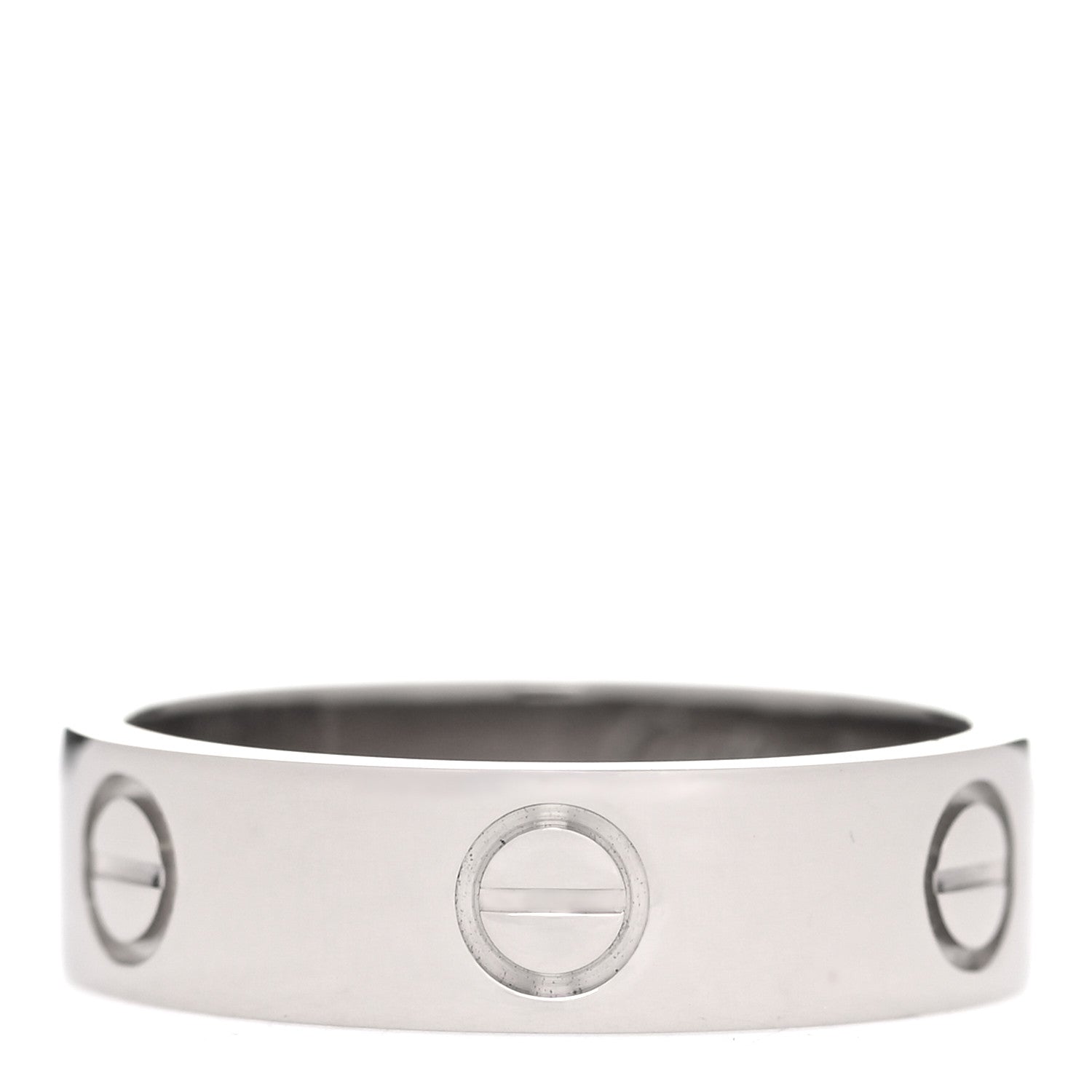 Cartier 18K White Gold 6mm LOVE Ring 59 8.75 1 of 4