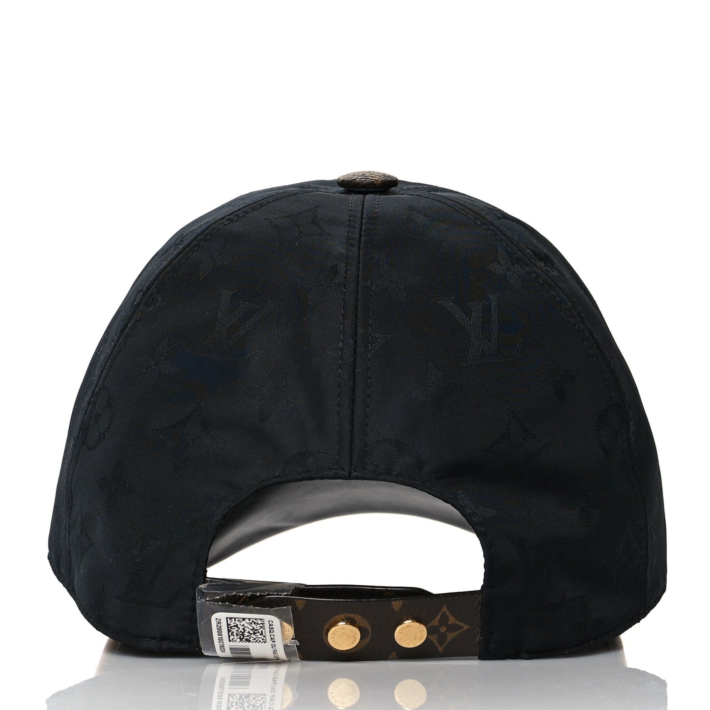 Polyester Silk Monogram LV Get Ready Cap M Black