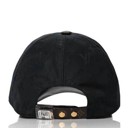 Louis Vuitton Polyester Silk Monogram LV Get Ready Cap M Black 5 of 9