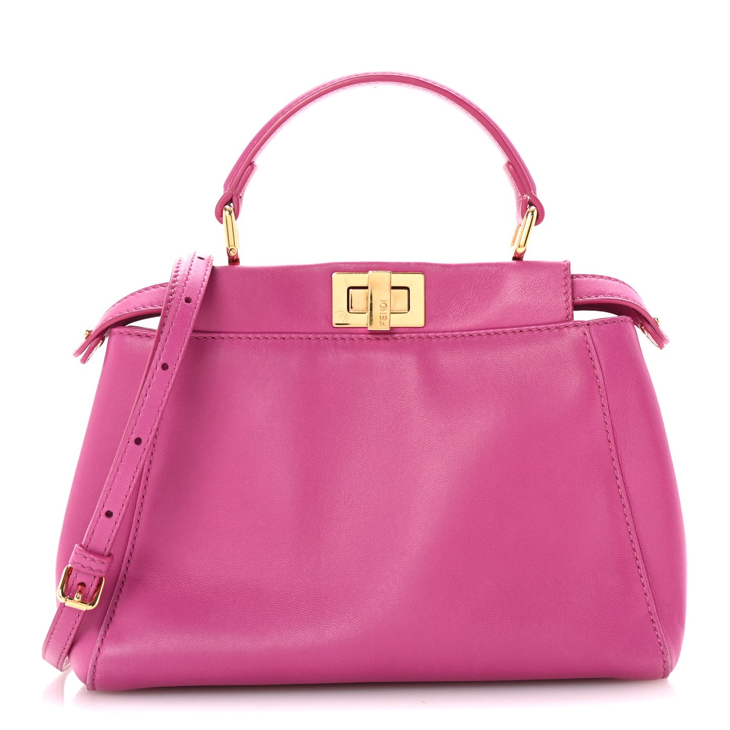 Nappa Mini Peekaboo Iconic Satchel Magenta