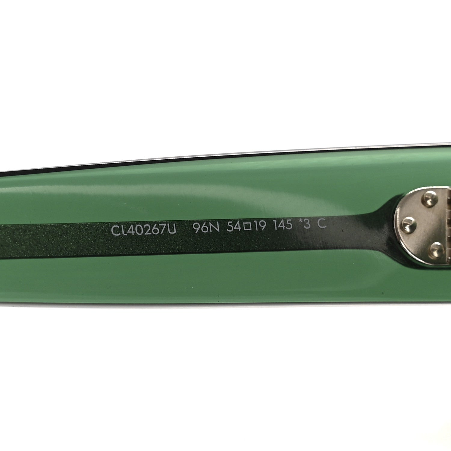 Celine Acetate Rectangular Sunglasses CL40267U Green 6 of 7