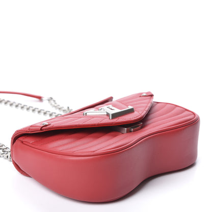 Louis Vuitton Calfskin New Wave Chain PM Scarlet 3 of 9