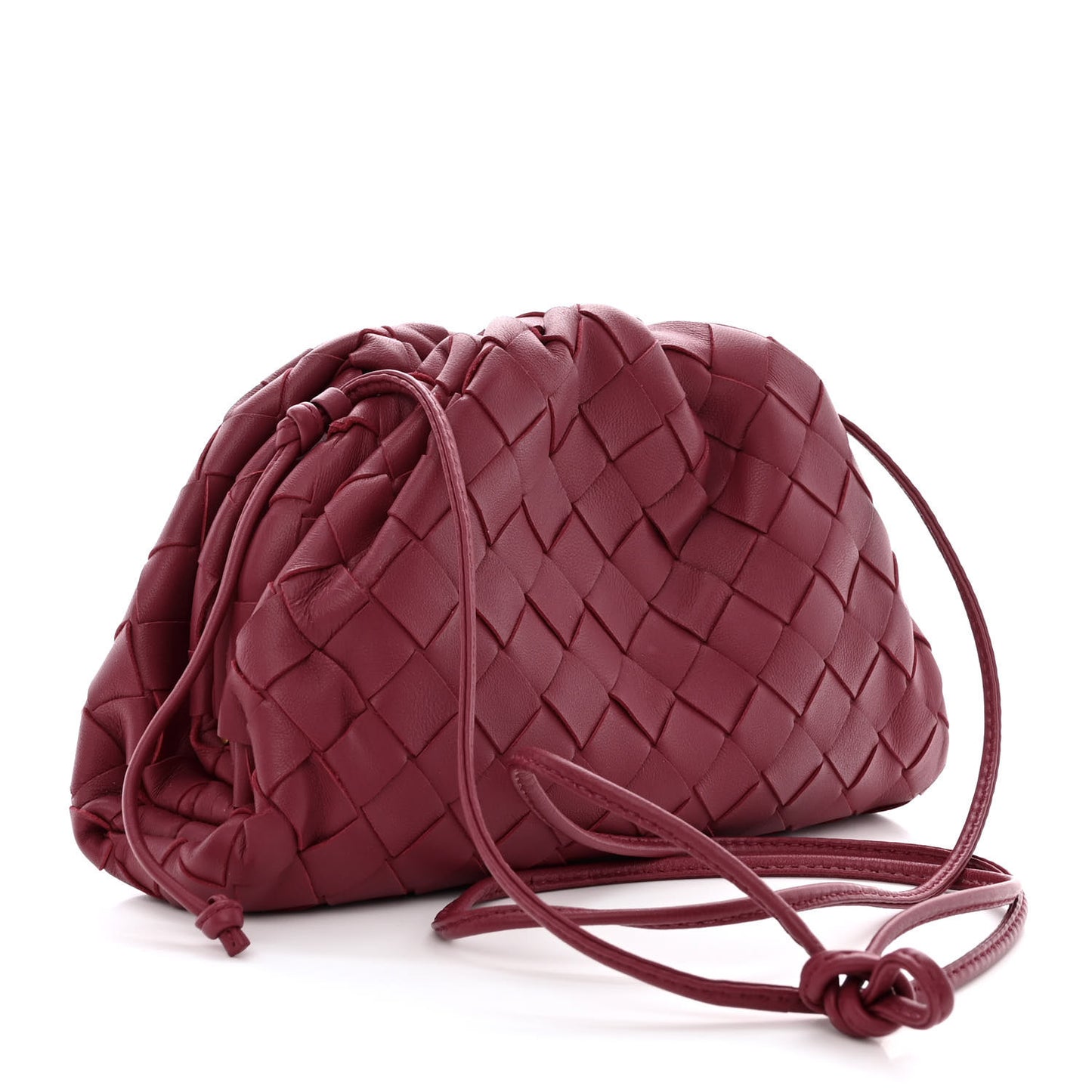 Nappa Intrecciato The Mini Pouch Amaranto