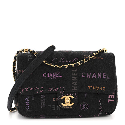 Chanel Denim Quilted Denim Mood Large Flap Black Multicolor 1 of 12