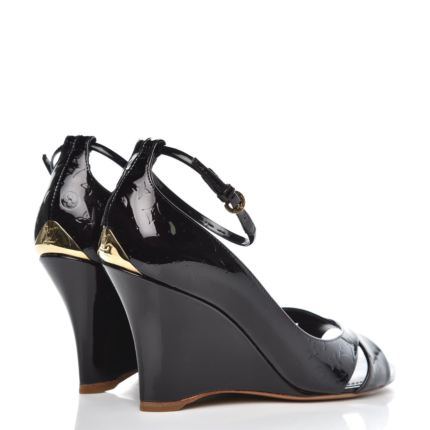 Louis Vuitton Vernis Slingback Heels 39 Amarante 4 of 9