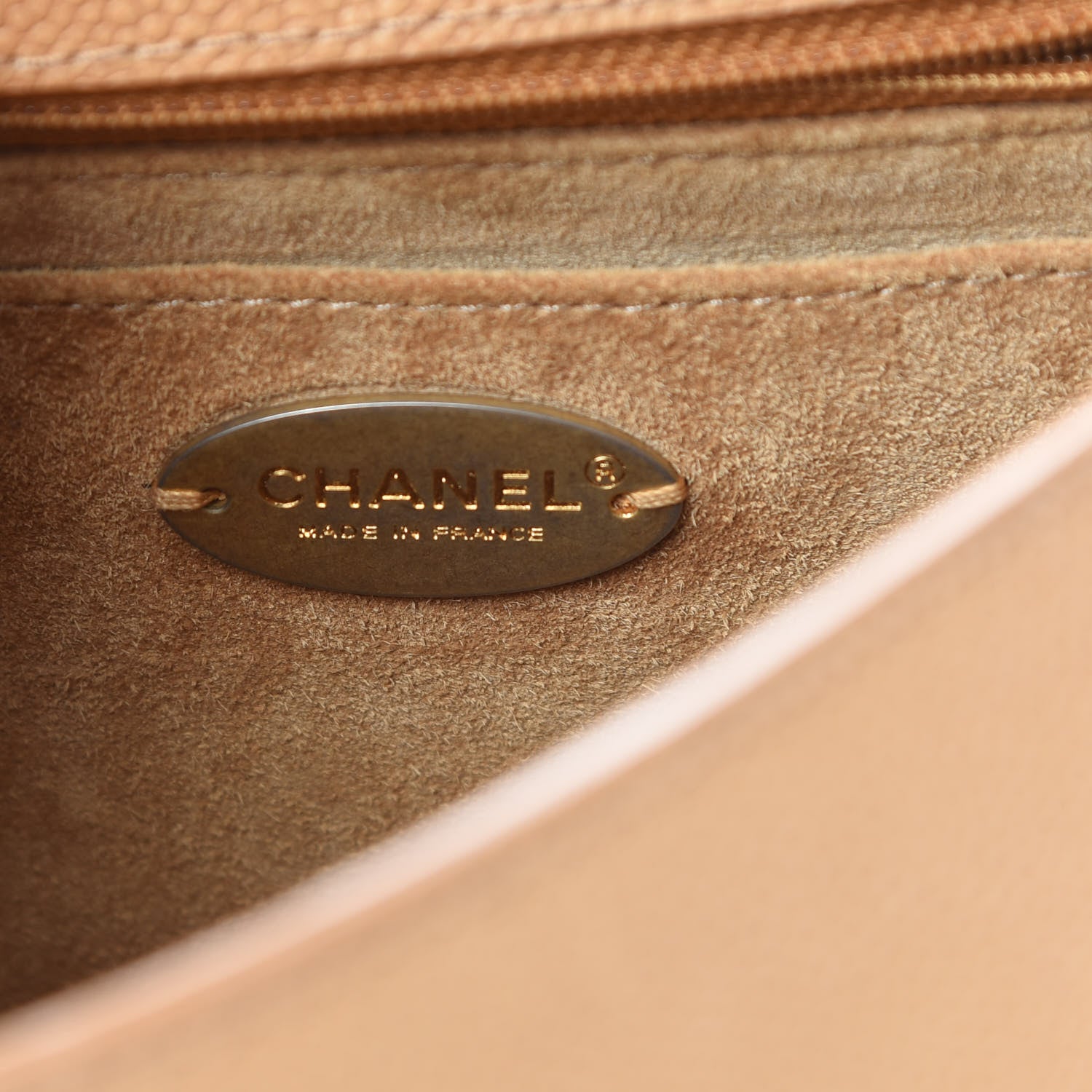 Chanel Grained Calfskin Mini Square Classic Pure Flap Brown 6 of 12