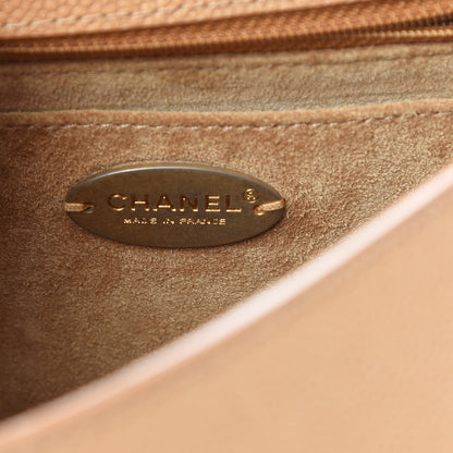 Chanel Grained Calfskin Mini Square Classic Pure Flap Brown 6 of 12