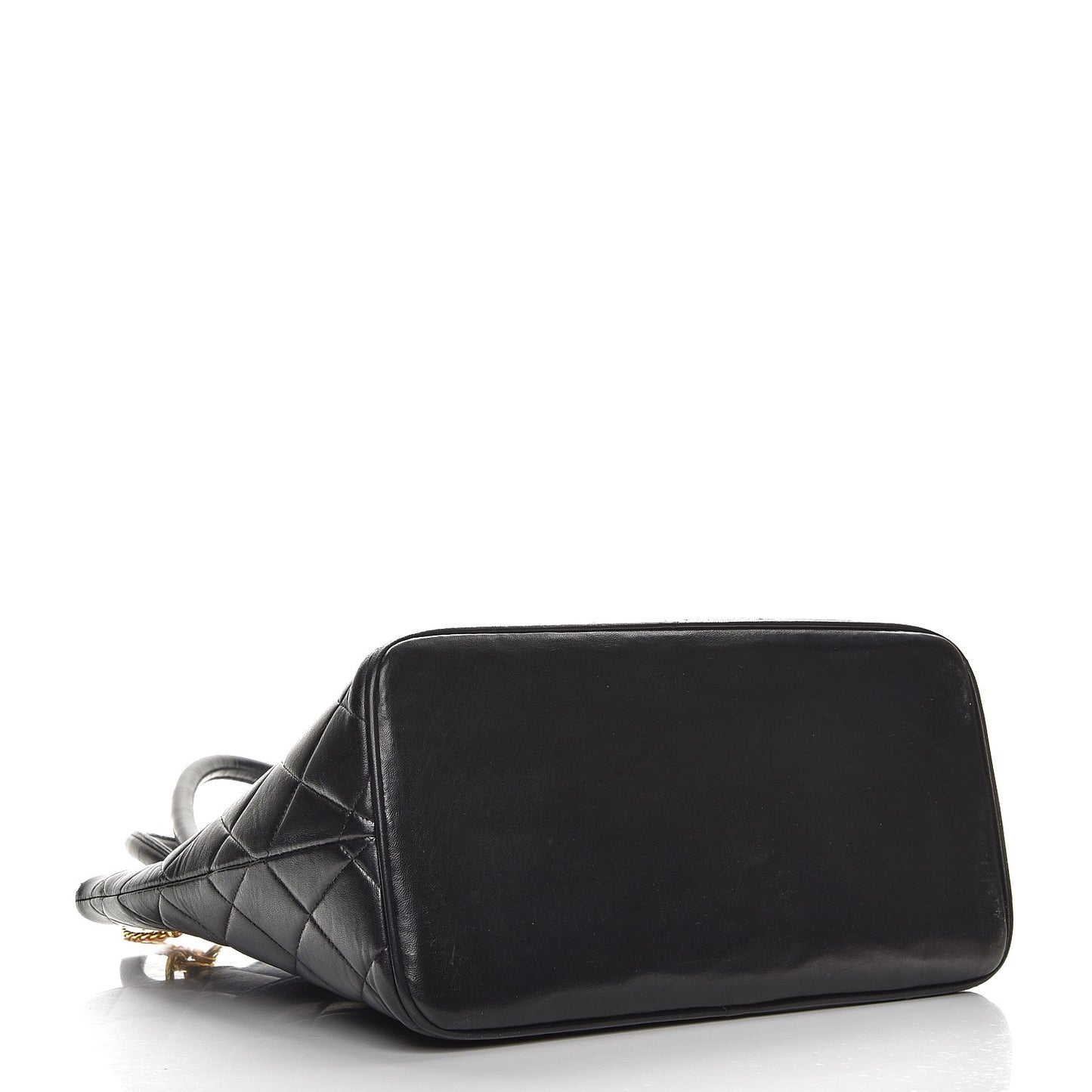 Lambskin Quilted Medallion Tote Black