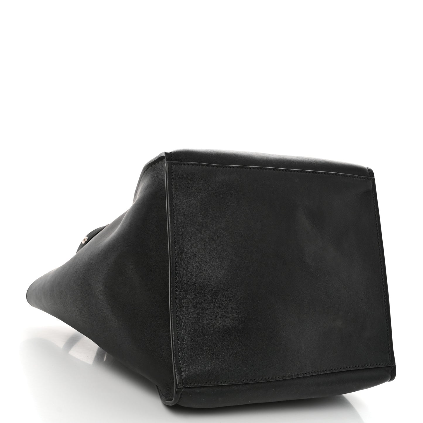 Supple Grained Calfskin Small Big Bag Black