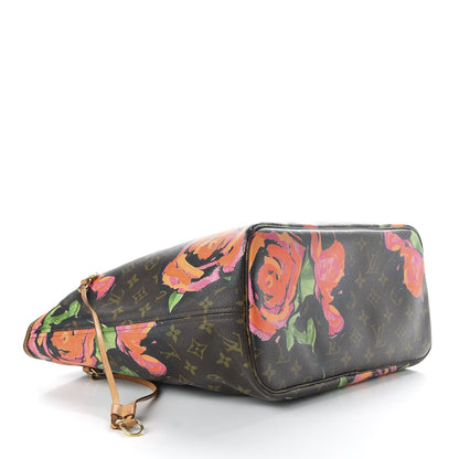 Louis Vuitton Monogram Roses Neverfull MM 4 of 11