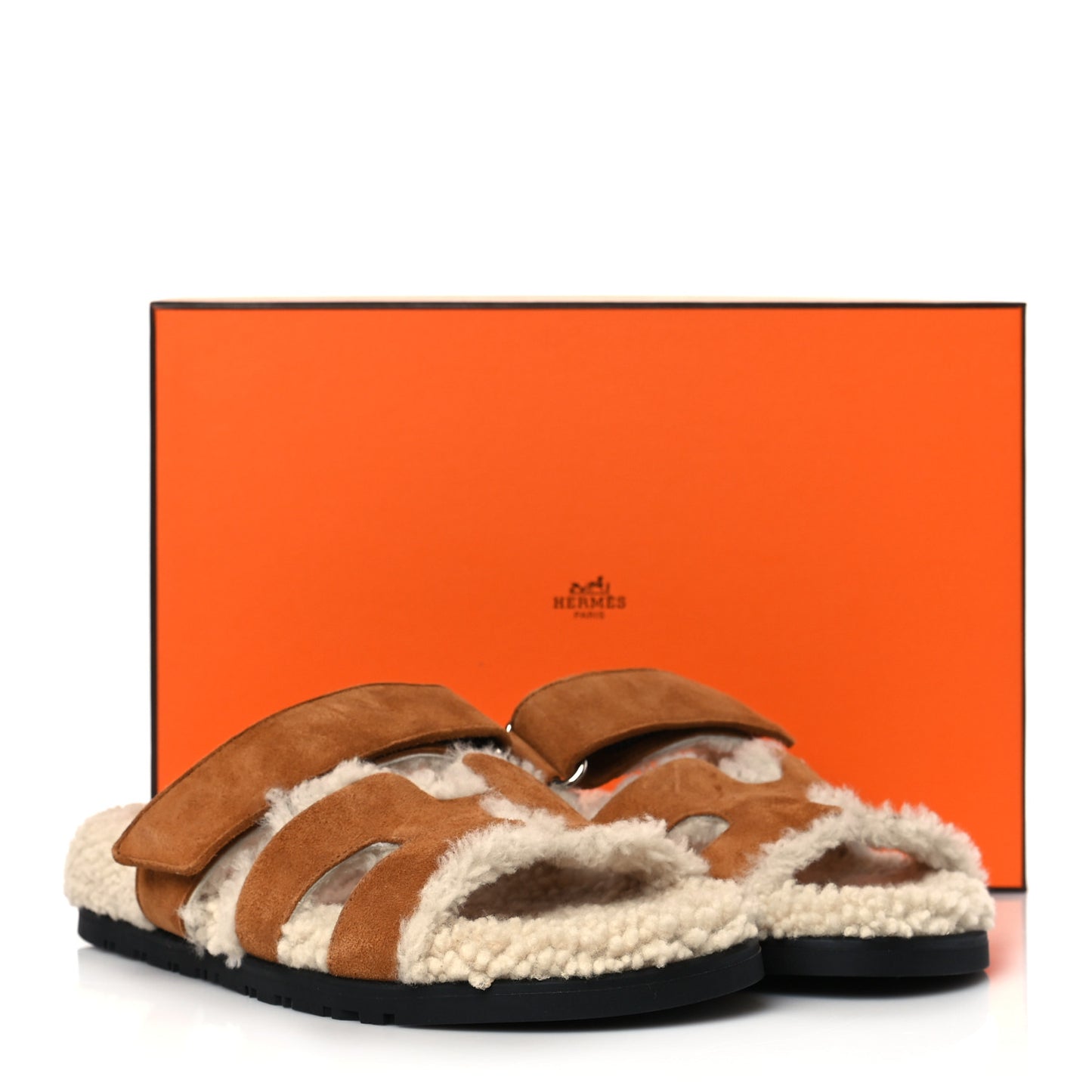 Suede Goatskin Woolskin Womens Chypre Sandals 36 Naturel Ecru
