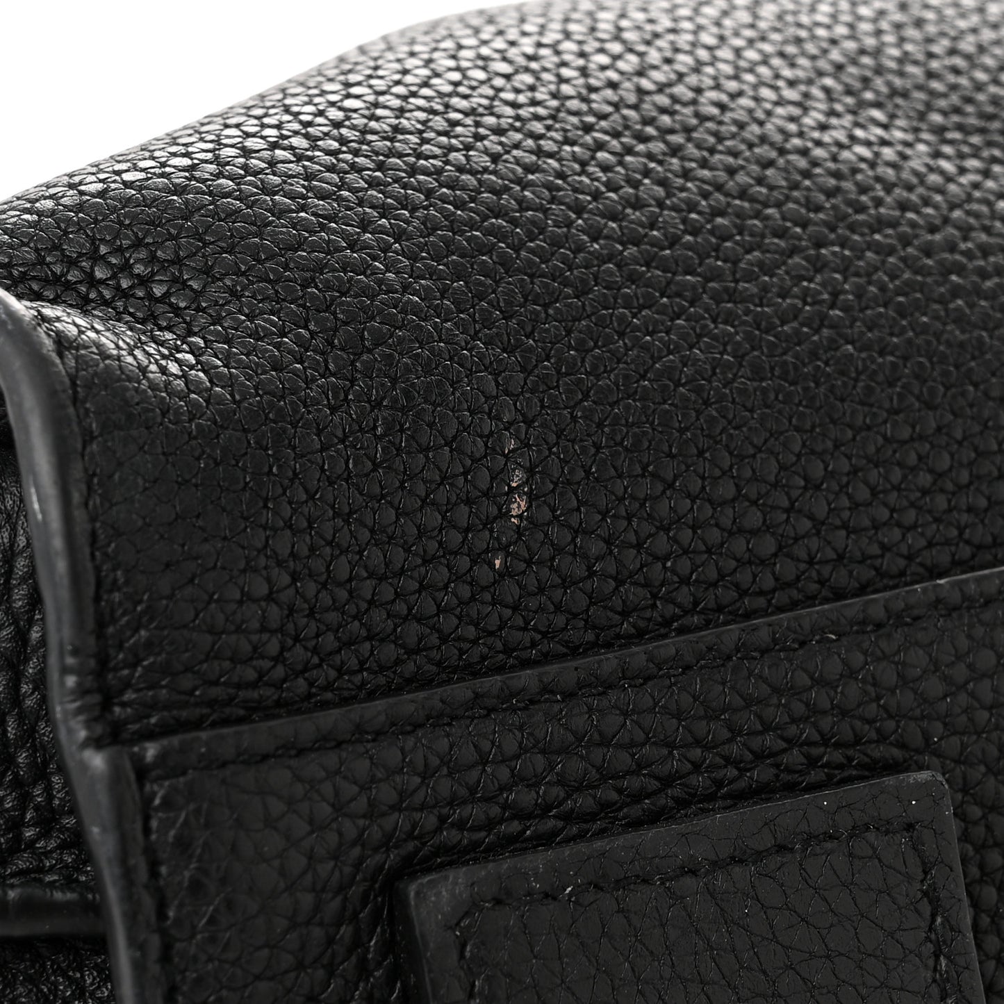 Grained Calfskin Small Supple Sac De Jour Black