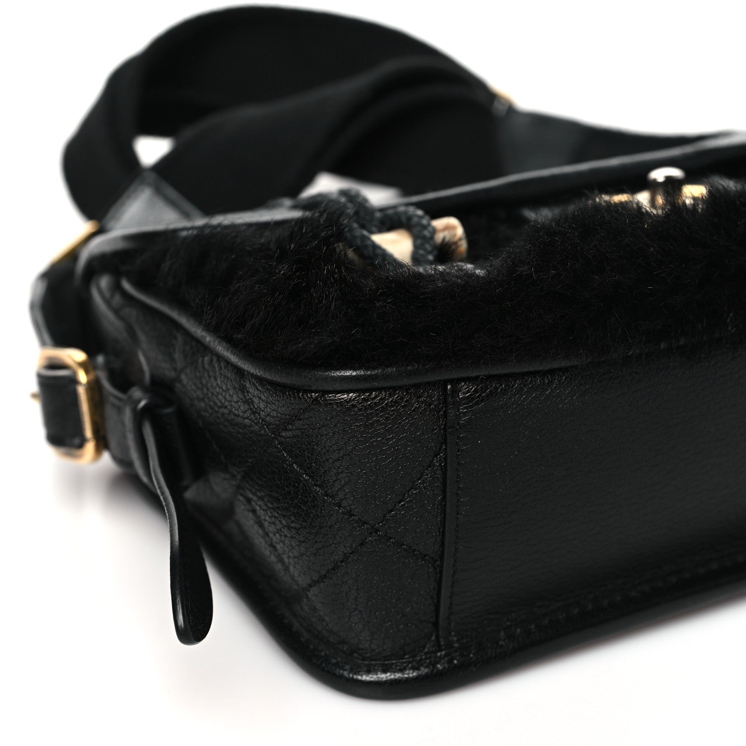 Chanel Goatskin Fur Paris Dallas Messenger Bag  Black 9 of 11