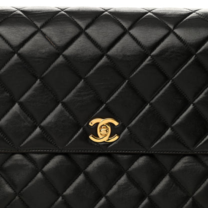 Chanel Lambskin Quilted CC Flap Shoulder Bag Black 13 of 13