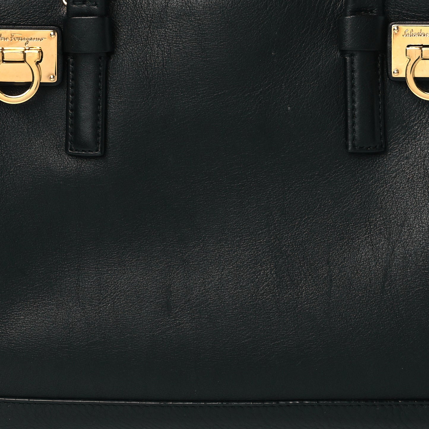 Calfskin Small Verve Double Zip Tote Black