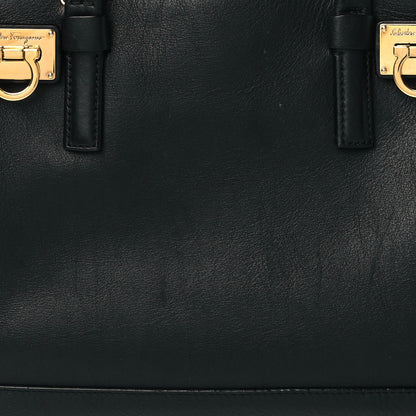 Salvatore Ferragamo Calfskin Small Verve Double Zip Tote Black 7 of 9