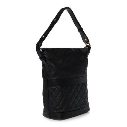 Chanel Caviar Lambskin Quilted Casual Style Hobo Black 2 of 10