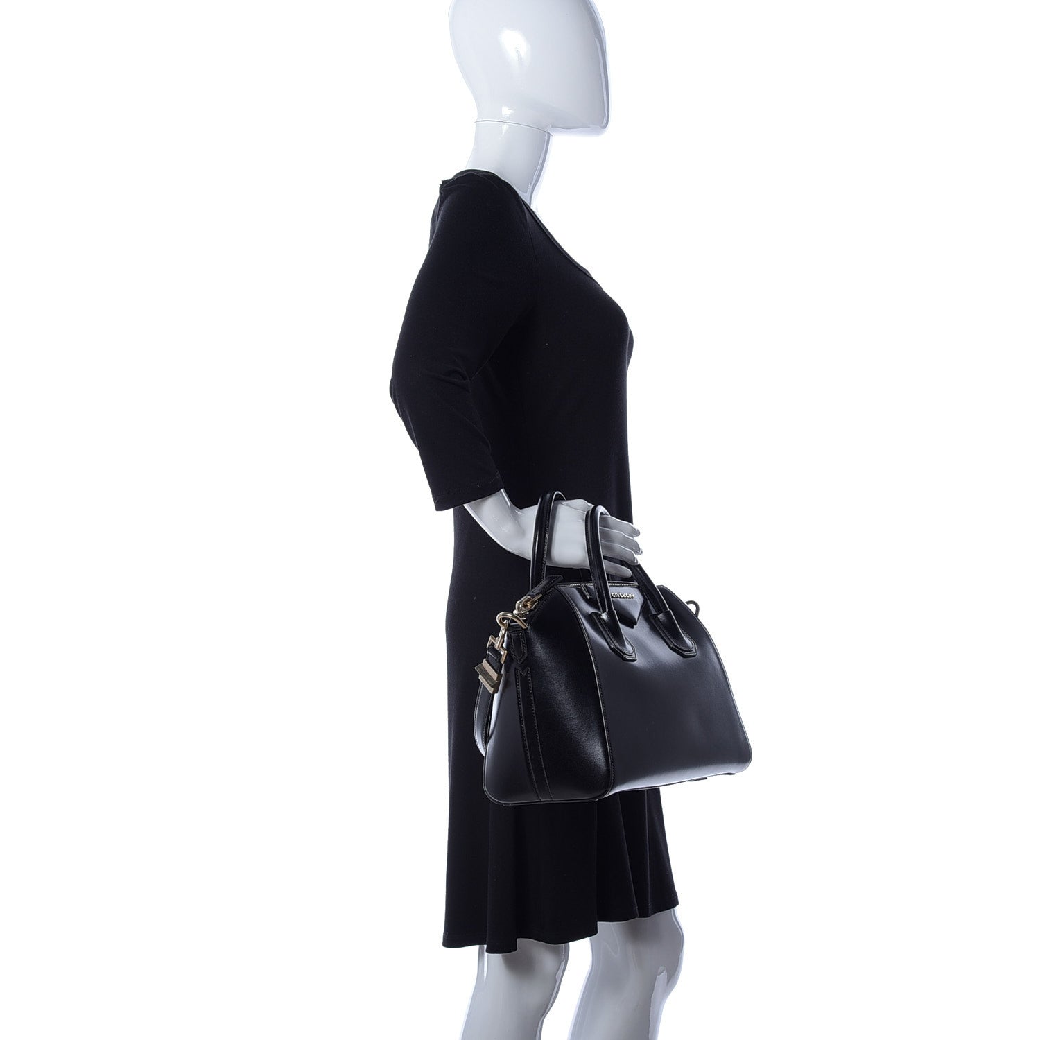 Givenchy Shiny Lord Calfskin Medium Antigona Black 4 of 10