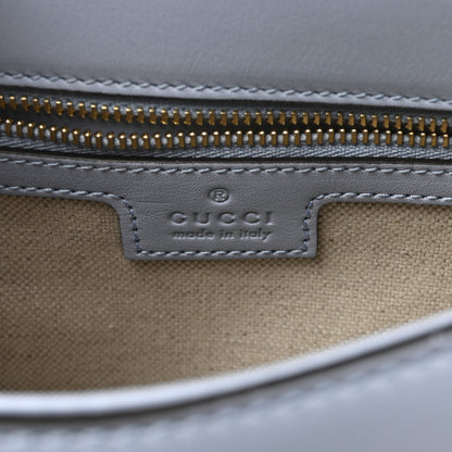 Gucci Roxy Calfskin Medium Blondie Top Handle Bag Cloudy Blue 6 of 9