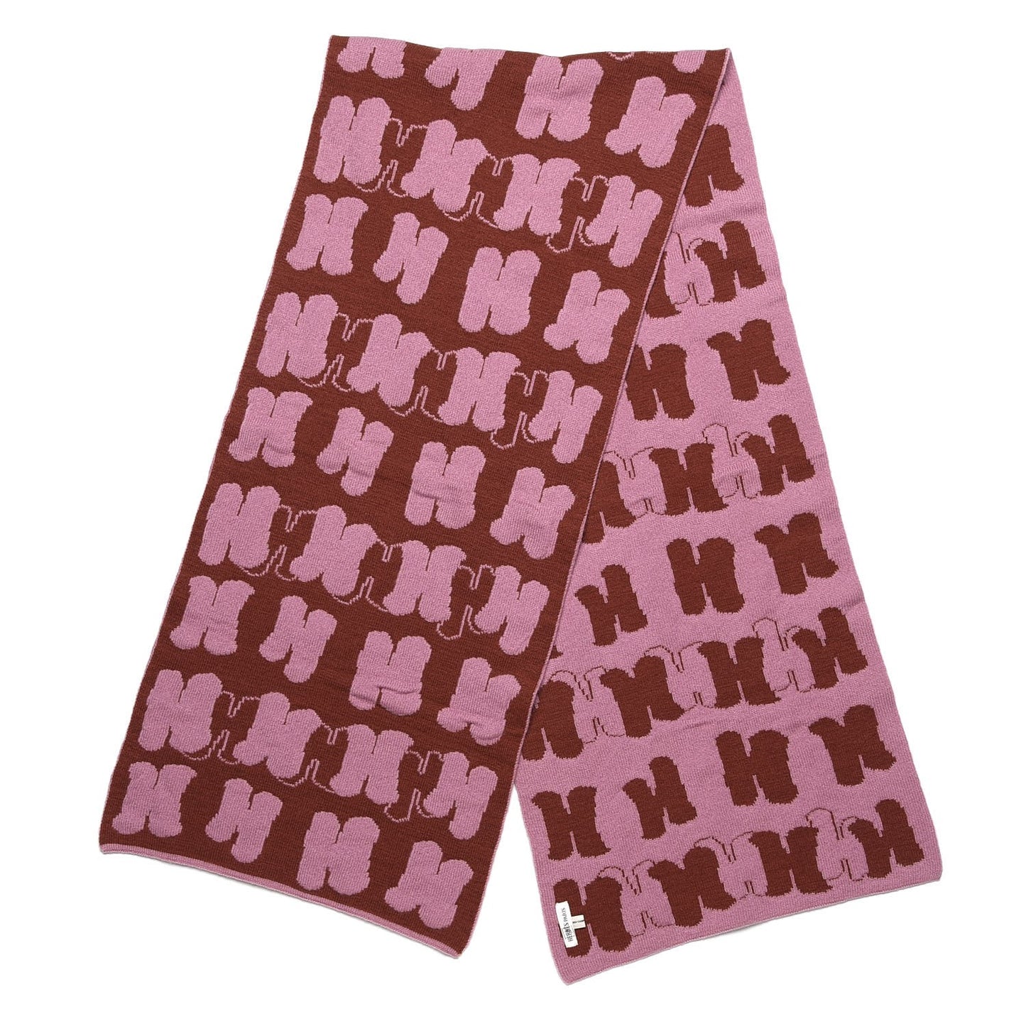 Cashmere Knit Logo Scarf