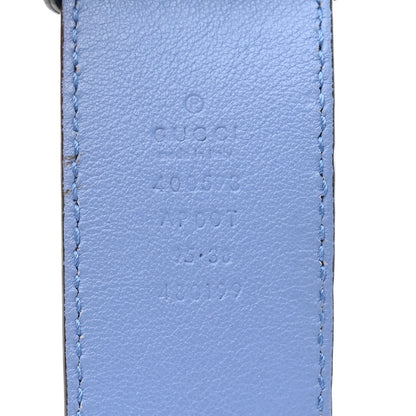 Gucci Moon Calfskin Double G 40mm Belt 95 38 Clear Sky Blue 3 of 5