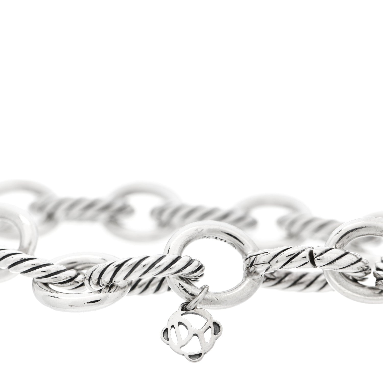 David Yurman Sterling Silver 12mm Large Oval Link Bracelet 3 of 5