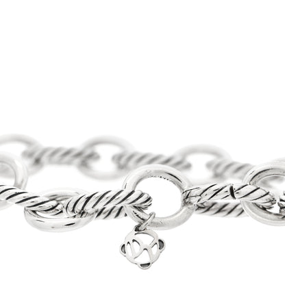 David Yurman Sterling Silver 12mm Large Oval Link Bracelet 3 of 5
