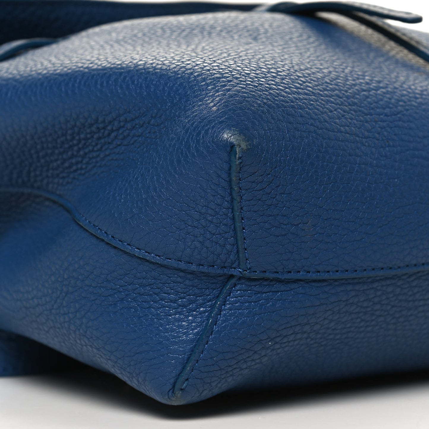 Grained Calfskin Mini Lady Blue