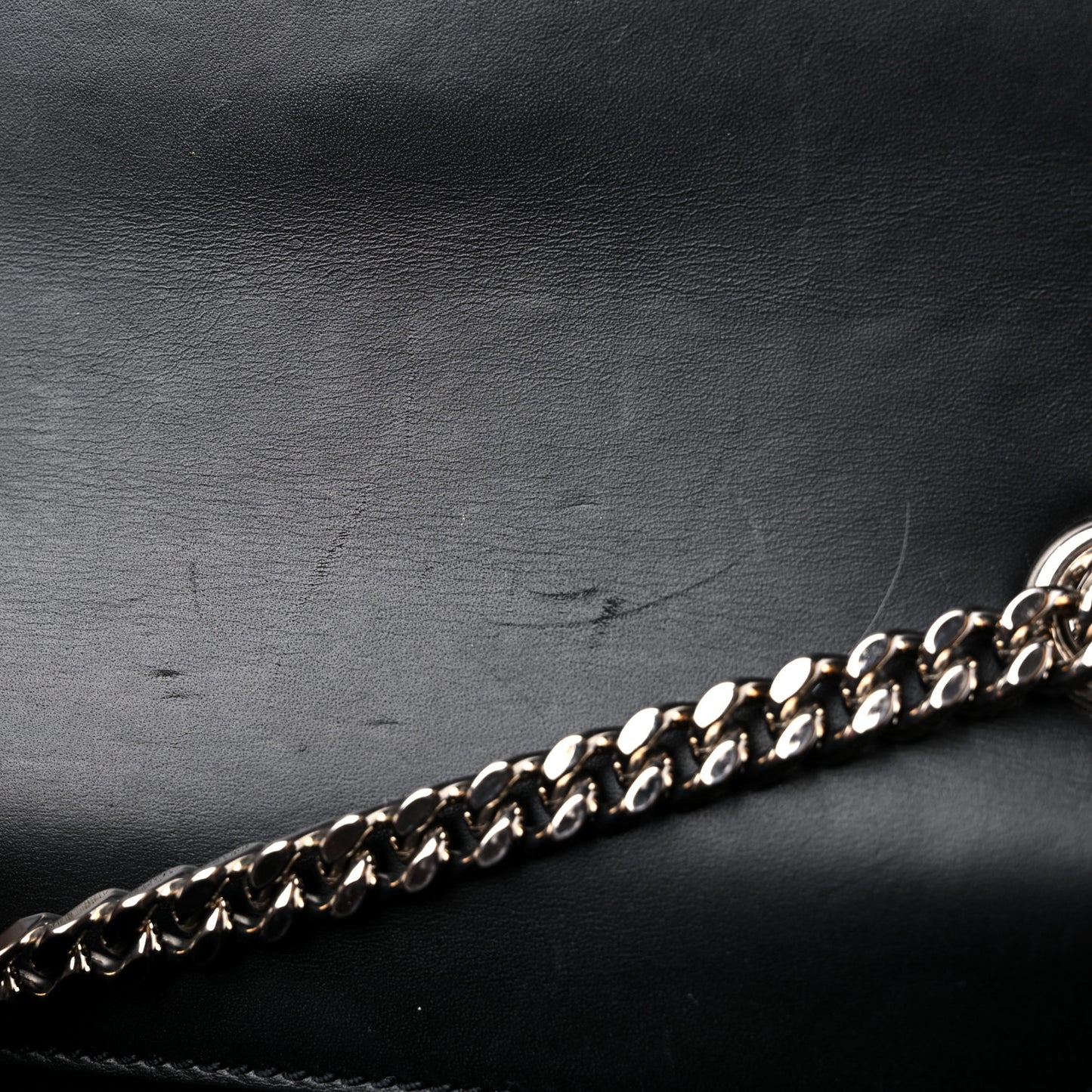 Glitter Leopard Small Monogram Kate Tassel Satchel Platine Black