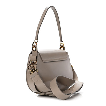 Chloe Calfskin Suede Large Tess Bag Motty Grey 2 of 4