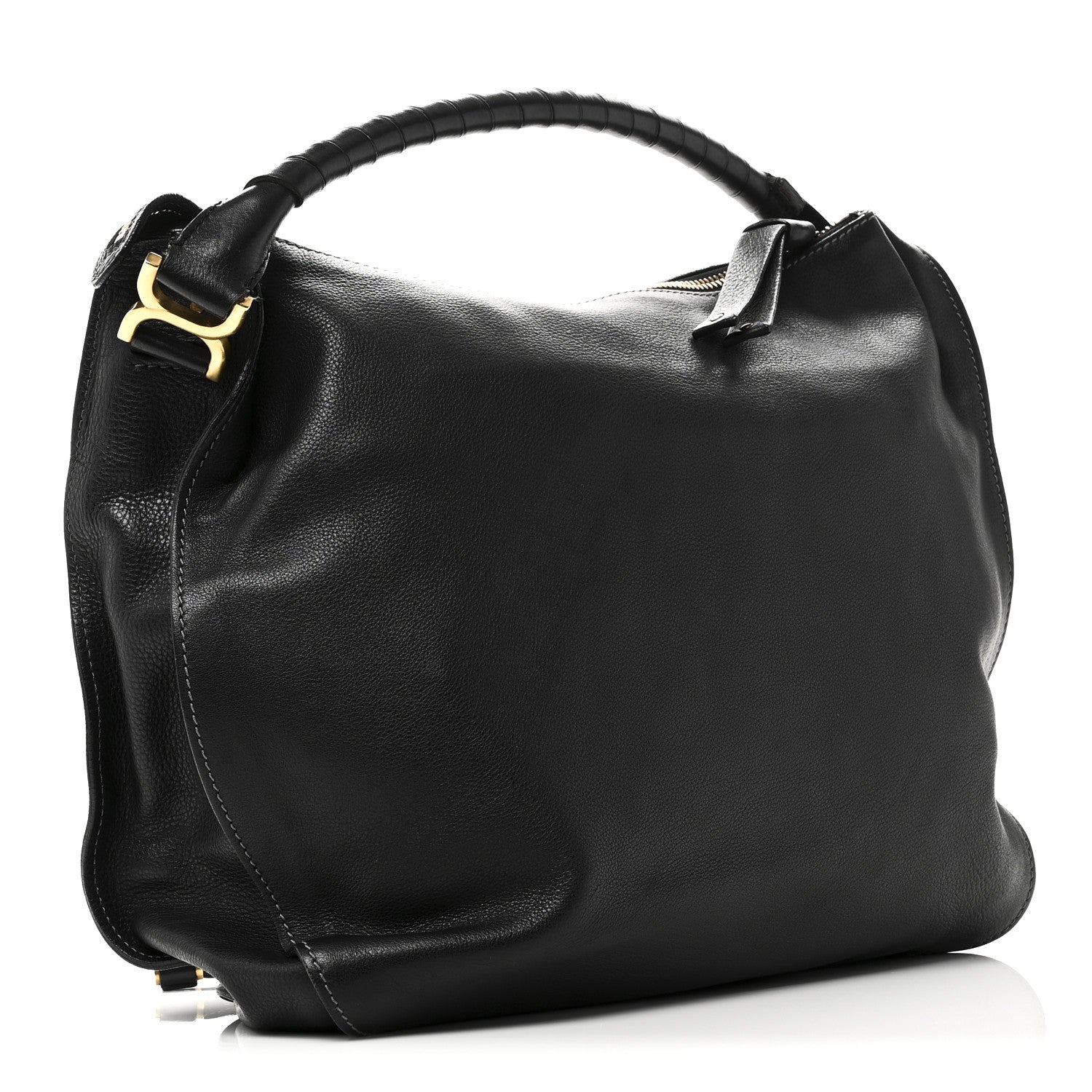 Chloe Calfskin Large Marcie Satchel Black 2 of 8