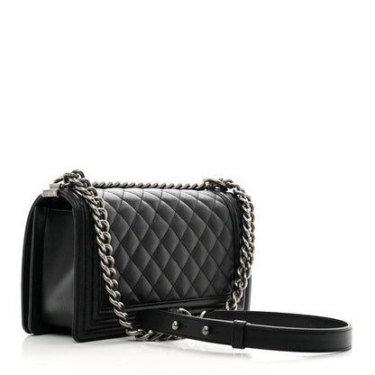 Chanel Caviar Quilted Medium Boy Flap Black 3 of 10