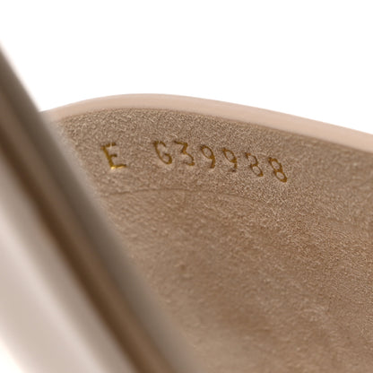 Chanel Calfskin Patent Calfskin Logo Mules 40.5 Beige 8 of 9