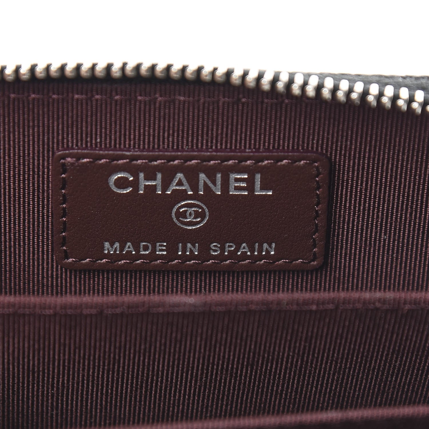 Chanel Caviar Quilted Zip Card Holder Black 5 of 6