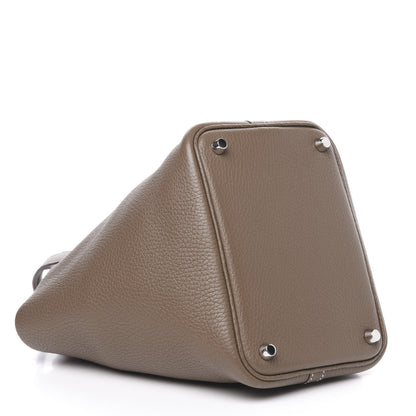 Hermes Taurillon Clemence Picotin Lock 18 PM Etoupe 5 of 12