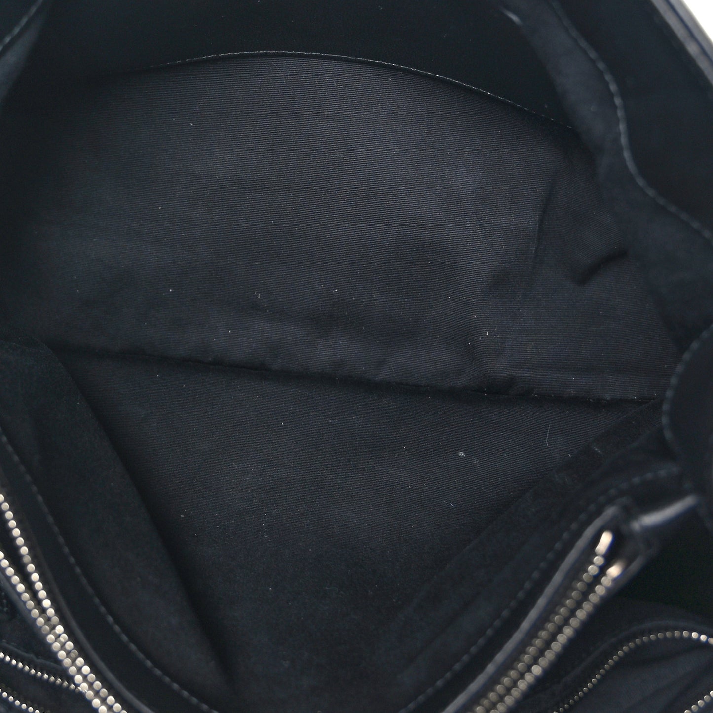 Calfskin Y Quilted Monogram Large Loulou Shopper Black