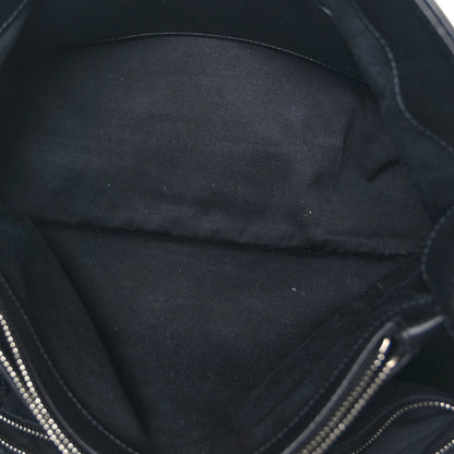 Saint Laurent Calfskin Y Quilted Monogram Large Loulou Shopper Black 6 of 11