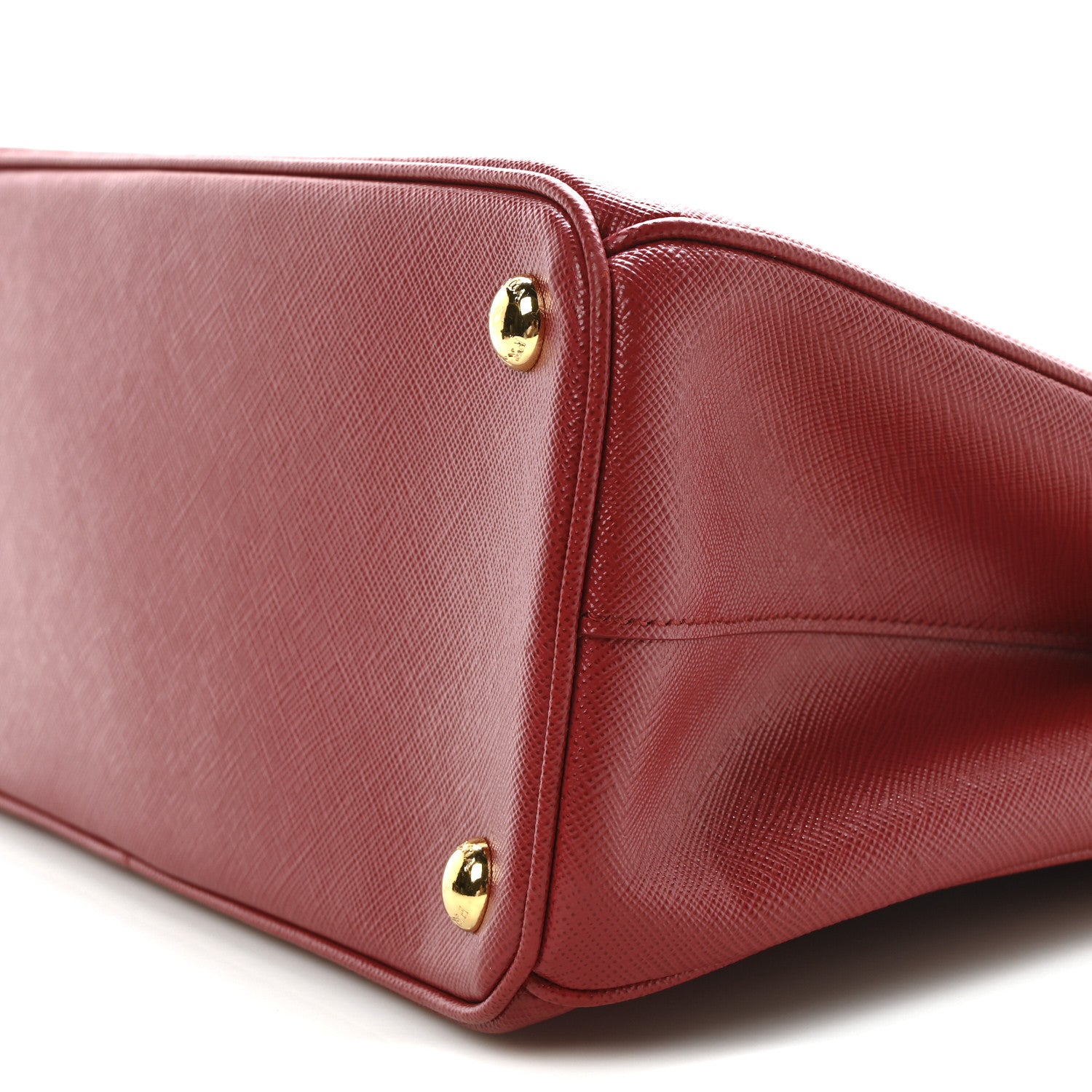 Prada Saffiano Small Galleria Double Zip Tote Fuoco 10 of 10