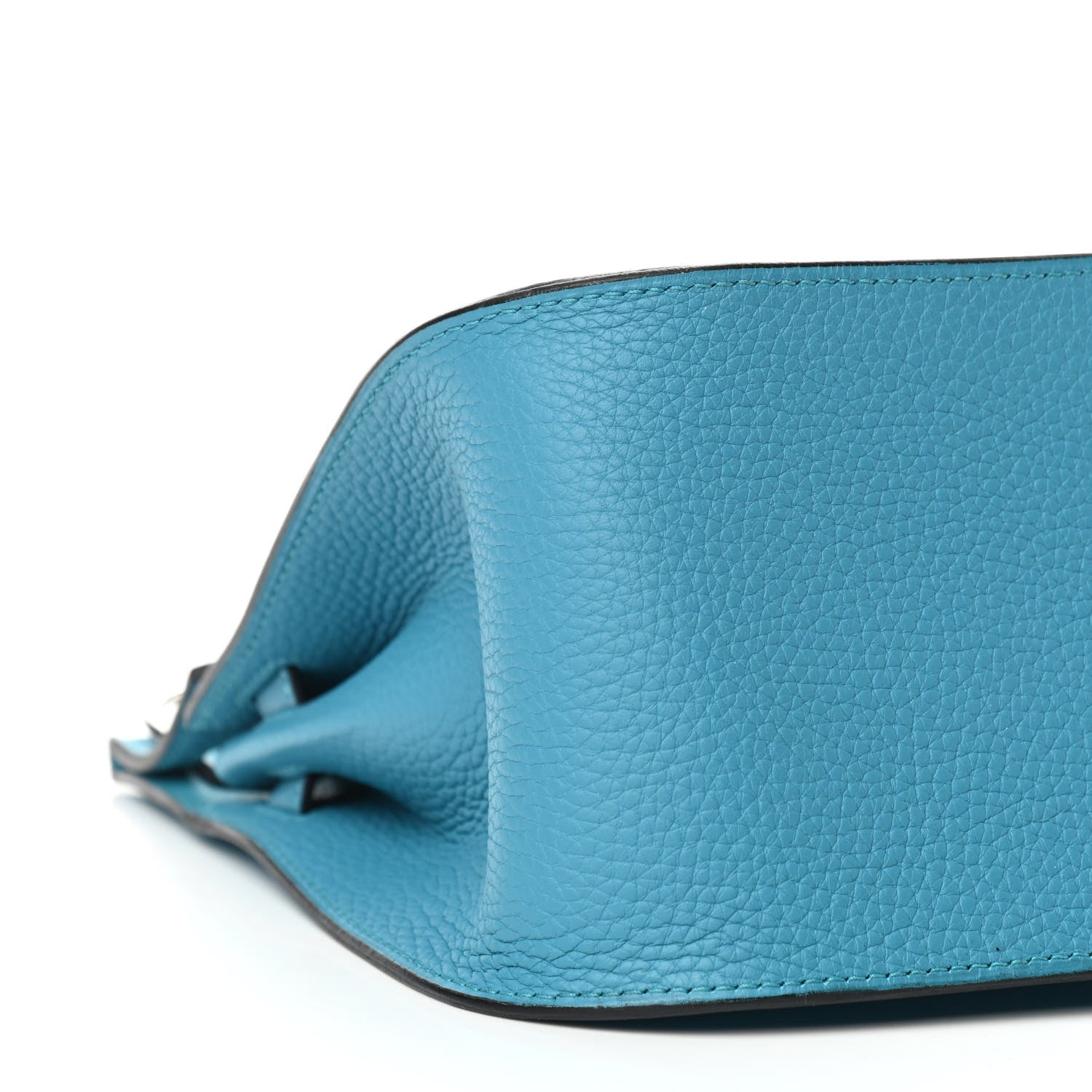 Hermes Taurillon Clemence Jypsiere 28 Turquoise 9 of 11