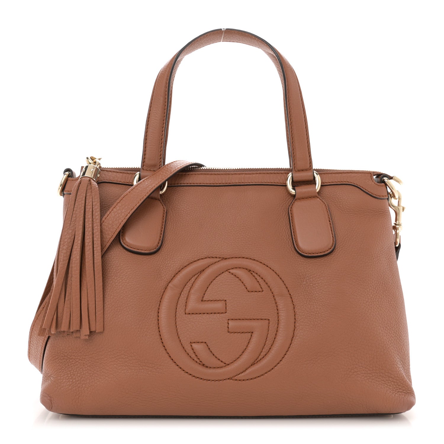Gucci Cellarius Calfskin Small Soho Top Handle Satchel Dusty Blush 1 of 11