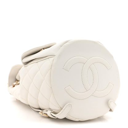 Chanel Caviar Quilted Pockets Backpack White 4 of 13