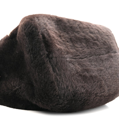 Louis Vuitton Shearling Monogram LV Ski Cozygram Speedy Bandouliere 25 Chocolate Cream 8 of 14