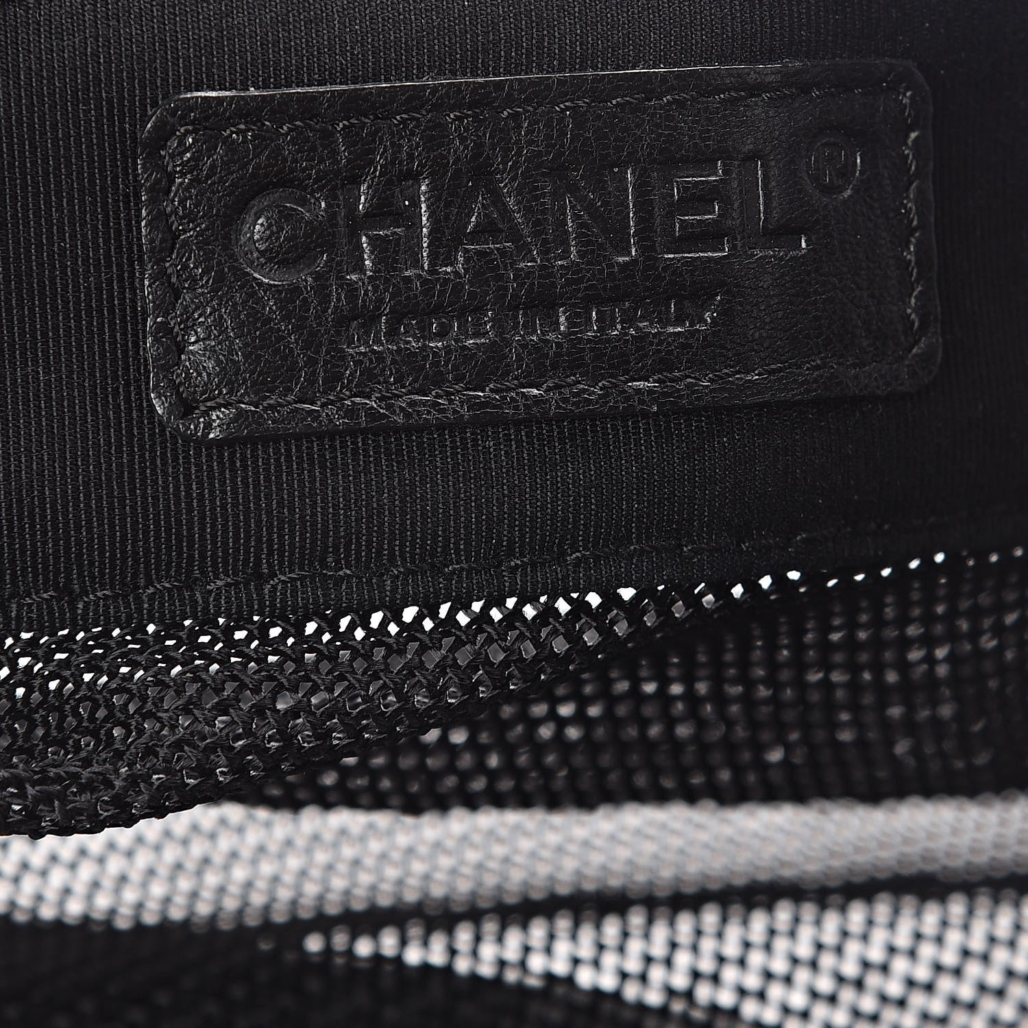 Chanel Mesh Calfskin Sport Tassel Hobo Black 6 of 9