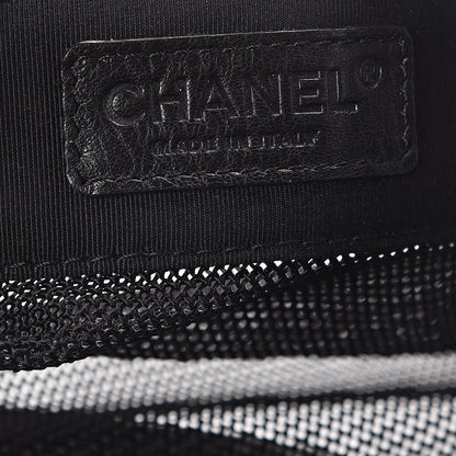 Chanel Mesh Calfskin Sport Tassel Hobo Black 6 of 9