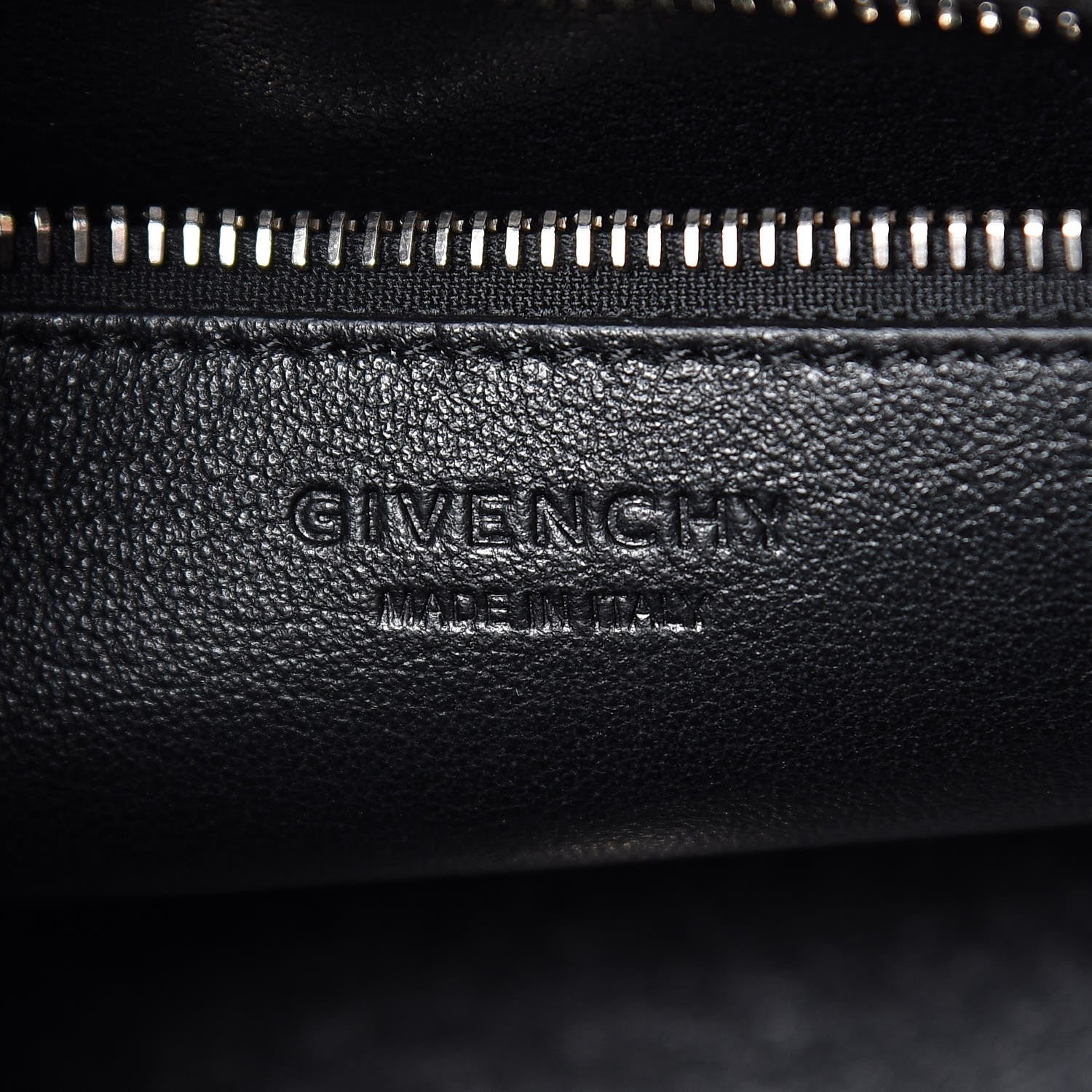 Givenchy Calf Hair Calfskin Crocodile Embossed Small Horizon Satchel Black 6 of 6