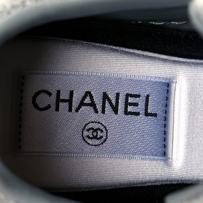 Chanel Wool Mixed Fibers Womens CC Sneakers 36 Light Grey 9 of 11