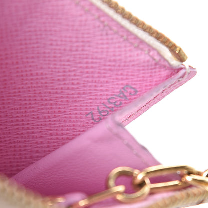 Louis Vuitton Monogram Multicolor Key Pouch White Litchi 7 of 8